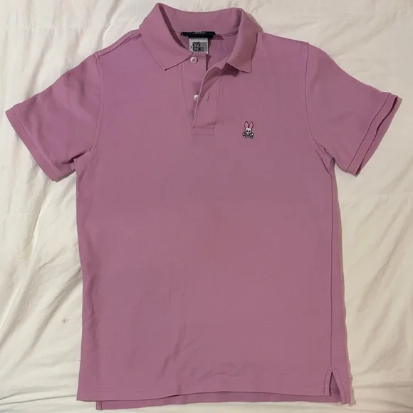 Psycho Bunny Polo Pique Shirt Trio set combo - Lavender, Green, Fuchsia - Picture 7 of 11